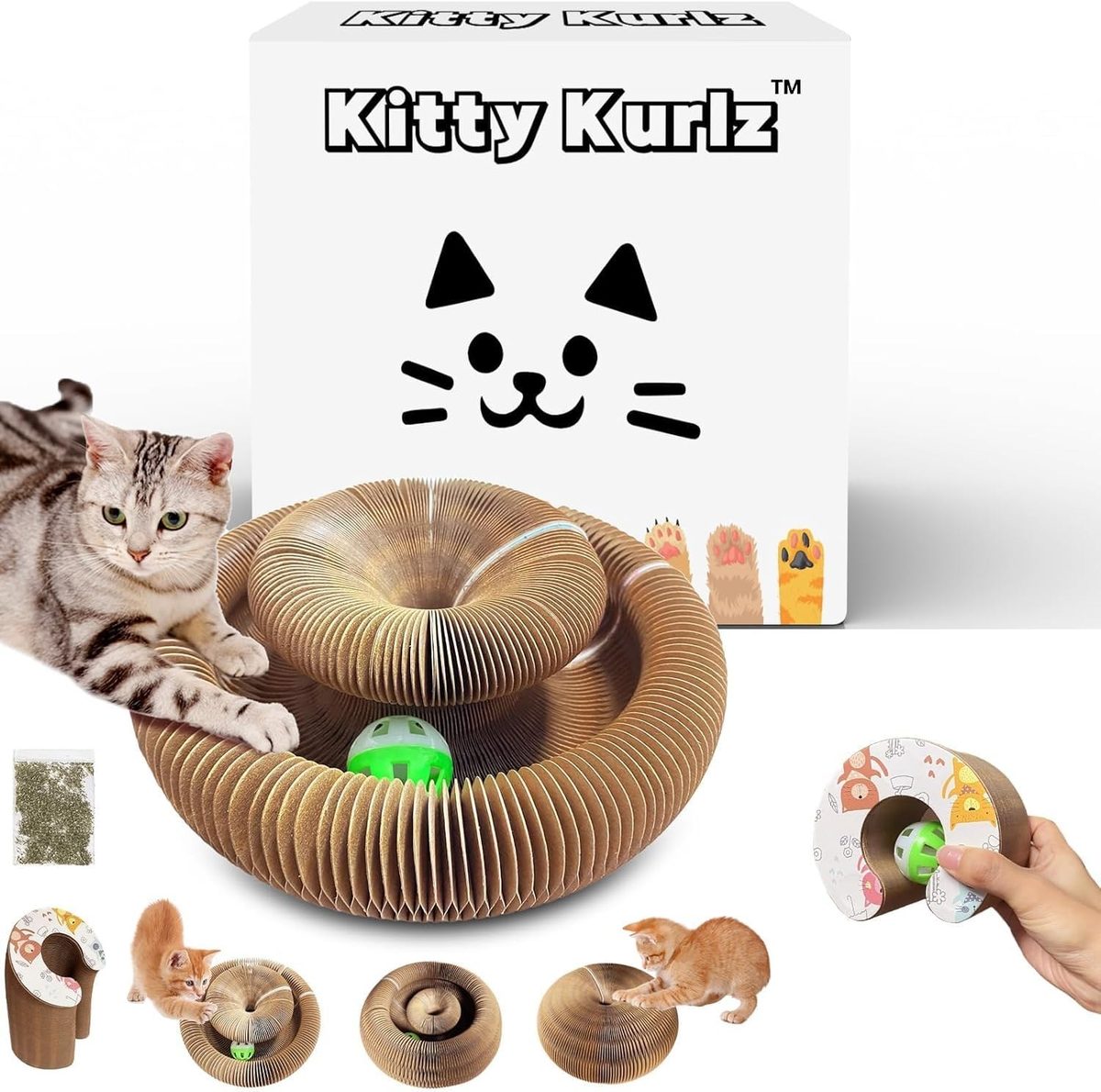 Kitty Kurlz box and toy